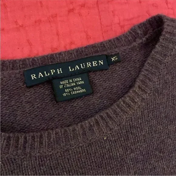 Ralph Lauren blue label Lavender Long Sleeve sweater Dress, XS - Picture 4 of 7